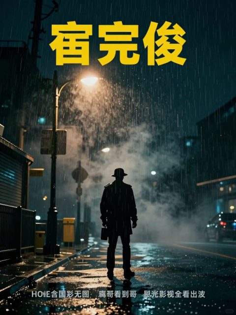 新黑色侦探电影主视觉艺术图