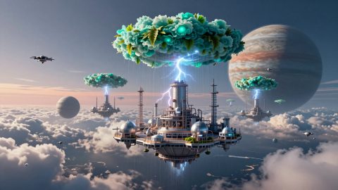 海洋卫星的大气层生成