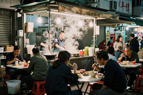 香港大牌档蒸汽