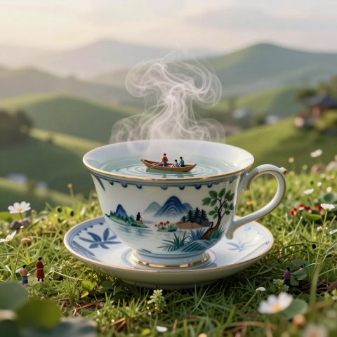 山谷中的巨大茶杯