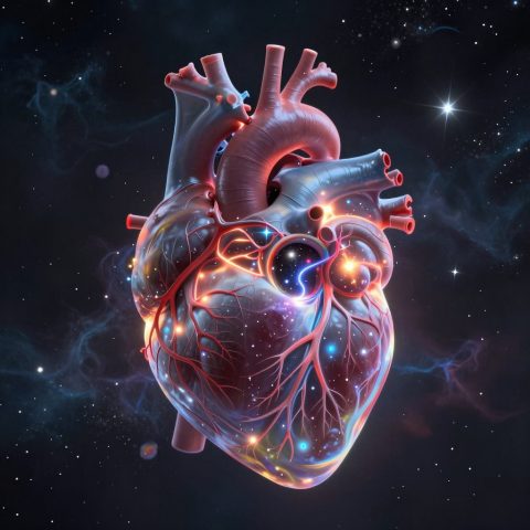 Heart as a Glowing Nebula