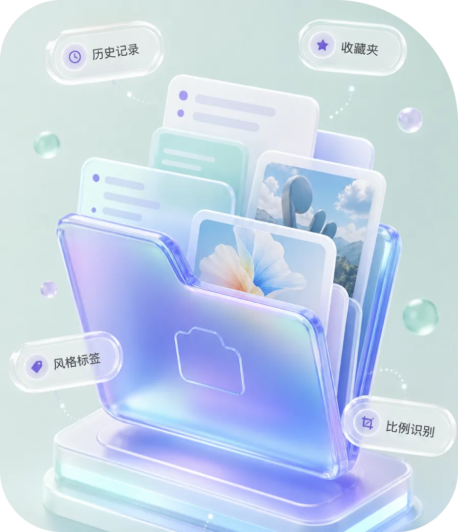 侧边栏历史资产示例